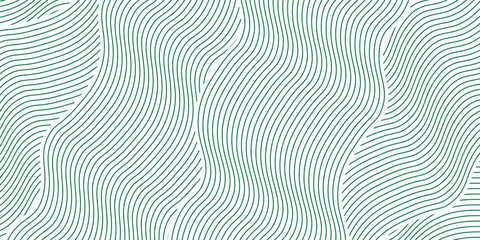 Fototapeta premium Green farm banner, organic abstract background with fields. Wavy green stripes, natural organic products. Ecological background. modern