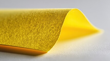 Plain yellow sticky note on white backdrop for office reminders