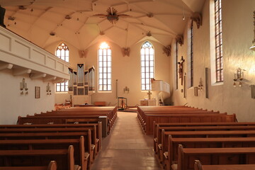 Blick in die evangelische Stadtkirche Freudenstadt im Schwarzwald  © Pixel62