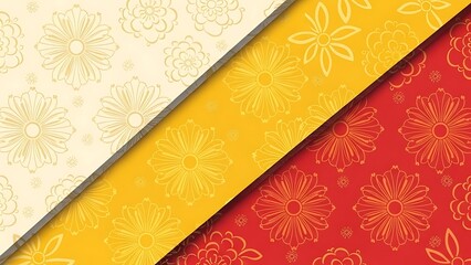 Vibrant floral patterned paper