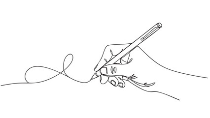 Fototapeta premium Handdrawn calligraphy with pen in elegant writing style