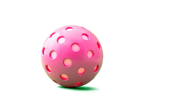 Pink Pickleball on pure white background.