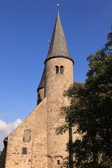 Fototapeta premium Blick auf Kloster Möllenbeck bei Rinteln im Weserbergland 