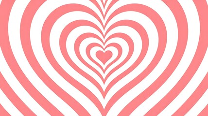 Abstract heart pattern in soft pink