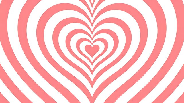 Abstract heart pattern in soft pink