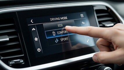 Obraz premium Dynamic abstract geometric composition featuring vibrant red, blue, and yellow shapes in a modern layered design, perfect for backgrounds and digital art projects