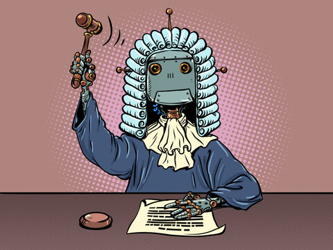 Robot judge. Artificial intelligence in the legal system. AI's powers to humanity.