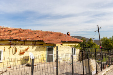 Cute single-story detached summer houses, village house, Balıkesir, TURKEY