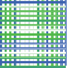 Abstract geometric pattern with green and blue grid lines