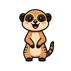 Obraz premium Happy Meerkat Cartoon.