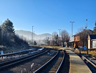 railway station in the village of Verovice