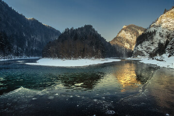 lake in the mountains
