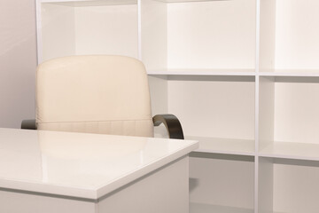 Vacant position, unoccupied workplace Office work space