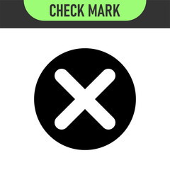 Obraz premium check mark icon button set. check box icon with right and wrong buttons and yes or no checkmark icons in green tick box and red cross. vector illustration 
