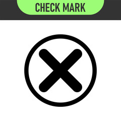 Obraz premium check mark icon button set. check box icon with right and wrong buttons and yes or no checkmark icons in green tick box and red cross. vector illustration 