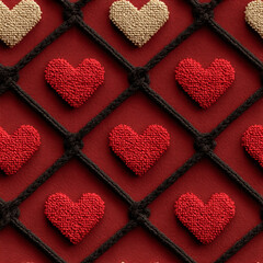 Cute hearts seamless pattern, and lovely romantic background, great for Valentine's Day, Mother's Day, wedding, textiles, wallpapers, banners