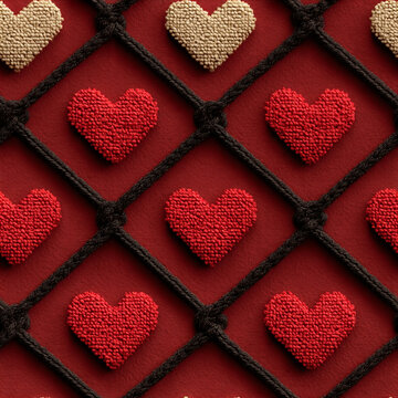 Cute hearts seamless pattern, and lovely romantic background, great for Valentine's Day, Mother's Day, wedding, textiles, wallpapers, banners