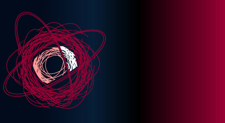 Vibrant Abstract Red Swirl Vector Design on Dark Background, Fluid Motion Graphic Texture for Dramatic Book Covers, Intense Gaming Wallpapers, and Modern Horror or Mystery Movie Poster Concepts