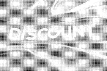 Discount halftone pattern graphic vector