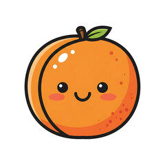 Obraz premium Cute Peach Cartoon. (16)