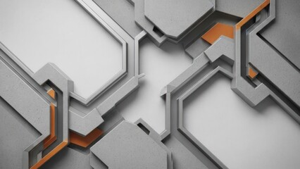 Dynamic 3D Abstract Composition