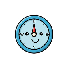 Cute Compass Icon. (1)