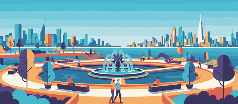 Hand-drawn graphic of a geological rock formation with interlocking hexagonal basalt pillars, rendered in a stylized comic art style with strong shadows and a muted color palette