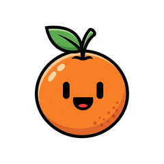 Obraz premium Happy Orange Cartoon. (10)