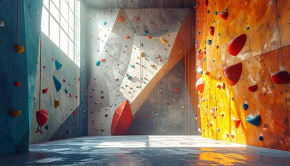 Full Frame Indoor Climbing Wall Gym 