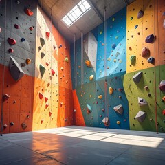 Full Frame Indoor Climbing Wall Gym 