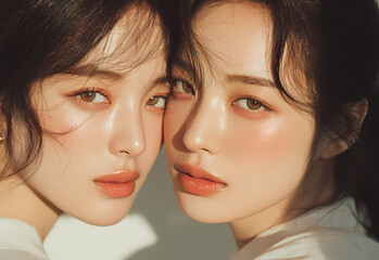 Close-Up of Cream Application Korean Skincare and Beauty Routine