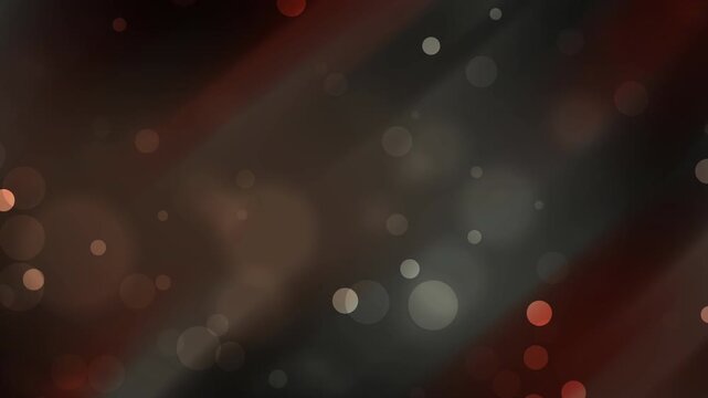 Abstract dark brown background with glowing copper bokeh lights and soft blurred particles, creating a mysterious and elegant atmosphere perfect for luxury or cinematic designs