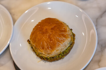 Turkish Delight and Baklava Ramadan Background Photo, Traditional Ramadan Ottoman Cuisine Desserts, &Uuml;sk&uuml;dar Istanbul, Turkiye (Turkey)