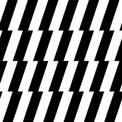 Lightning seamless pattern. Zig zag patterns. Background repeating zigzag stripe. Electric line. Repeated thunder patern. Black anime comic on white backdrop. Geometric lightening. Vector illustration