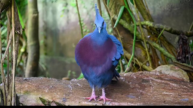 Goura de Victoria ou pigeon Mambruk