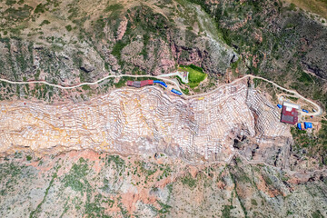 The Maras Salt Mines are a Complex of More than 3,000 Natural Salt Ponds, Located in the Sacred Valley of the Incas, near Cusco, Peru
