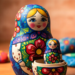 Matryoshka doll, a famous Russian cultural figure