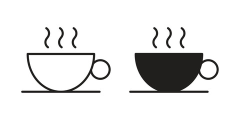 Coffee icons simple design. Vector illustration for web ui