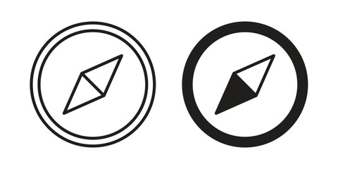 Compass icons simple design. Vector illustration for web ui