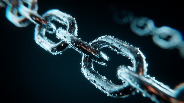 Broken metal chain link illustrating cybersecurity breach risk data protection failure and digital security vulnerability concept.
 - Powered by Adobe