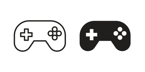 Gaming controller icons simple design. Vector illustration for web ui © Creatives