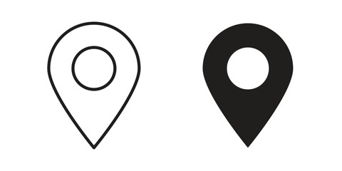 Gps icons simple design. Vector illustration for web ui