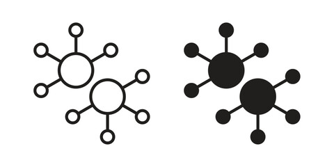 Molecule icons simple design. Vector illustration for web ui