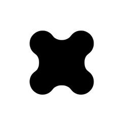 Obraz premium Solid black board game piece silhouette on white background. Vector illustration for flat design.