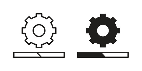 System update icons simple design. Vector illustration for web ui