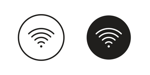 Wifi Signal icons simple design. Vector illustration for web ui