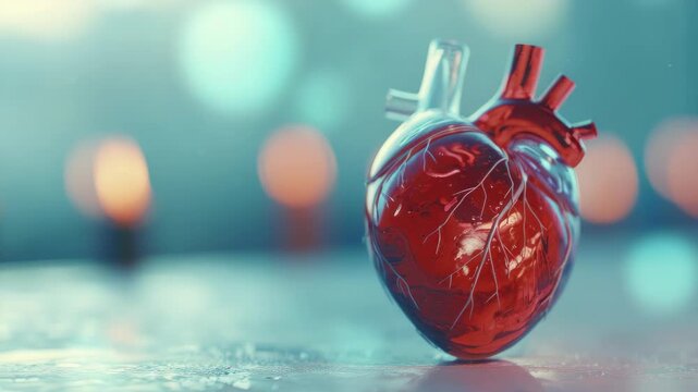 The heart is the center of the circulatory system, responsible for pumping blood throughout the body. This shows a detailed medical of anatomy and health issues such as damage, failure, or diseases.