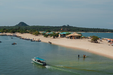 Fototapeta premium ilha do Amor & Serra da Piraoca, Alter do Chão, Santarém - Pará