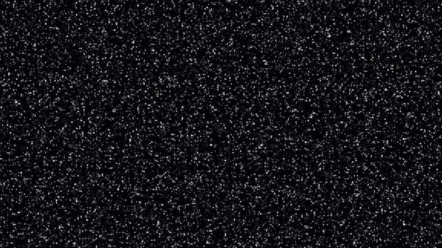VHS noise texture minimal monochrome for analog video overlays. TV static grain abstract pattern for glitch motion graphics. Analog signal interference dark texture for video transitions