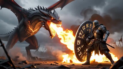 ultra realistic dragon 4K AI Loop 10s